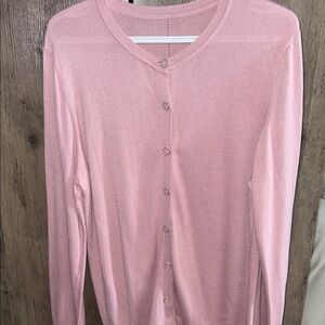 ❤️Pink Button-Up sparkly Cardigan